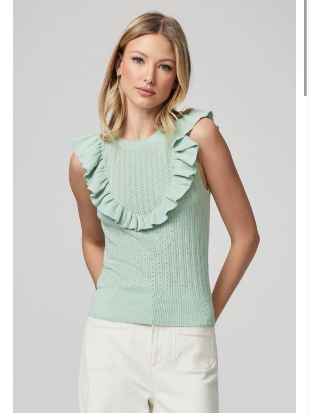 New Paige Rosina Top In Morning Dew Sz L